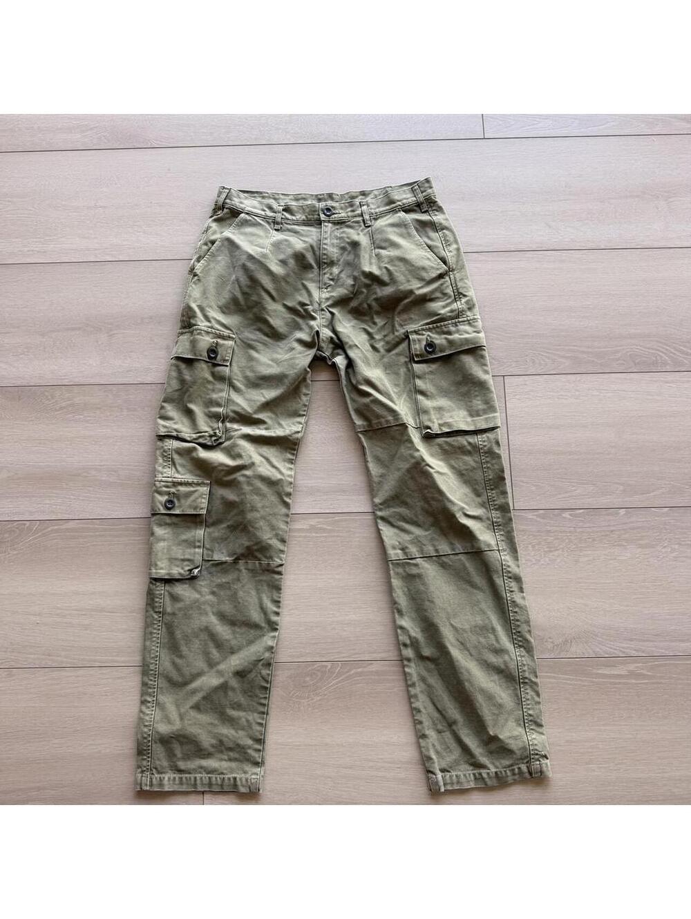 John Elliott Men's Khaki and Green Trousers